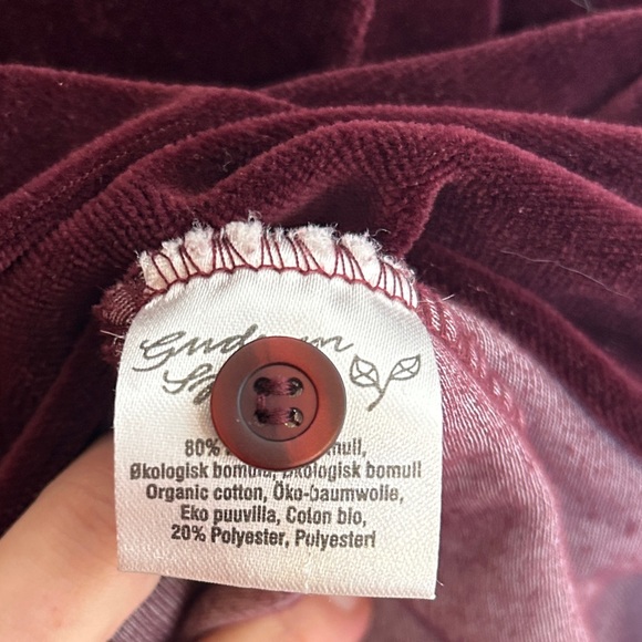 Gudrun Sjoden Burgundy Dress Tunic small pockets soft - Picture 2 of 4